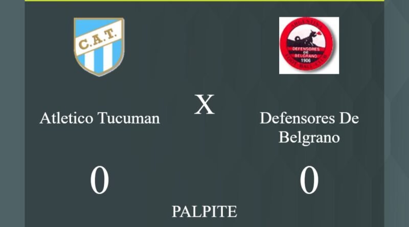 Atletico Tucuman x Defensores De Belgrano palpite: caso empate nesta quarta-feira (20/03/2024) - Jogos de hoje