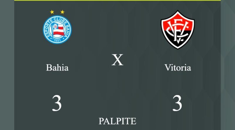 Bahia x Vitoria palpite: caso empate nesta quarta-feira (20/03/2024) - Jogos de hoje