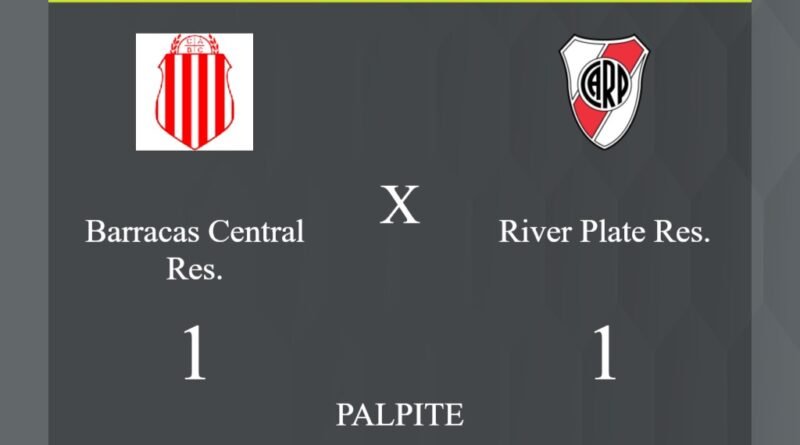 Barracas Central Res. x River Plate Res. palpite: caso empate nesta quarta-feira (20/03/2024) - Jogos de hoje