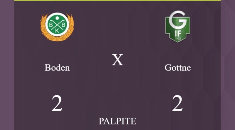 Boden x Gottne palpite: caso empate nesta quinta-feira (28/03/2024) - Jogos de hoje