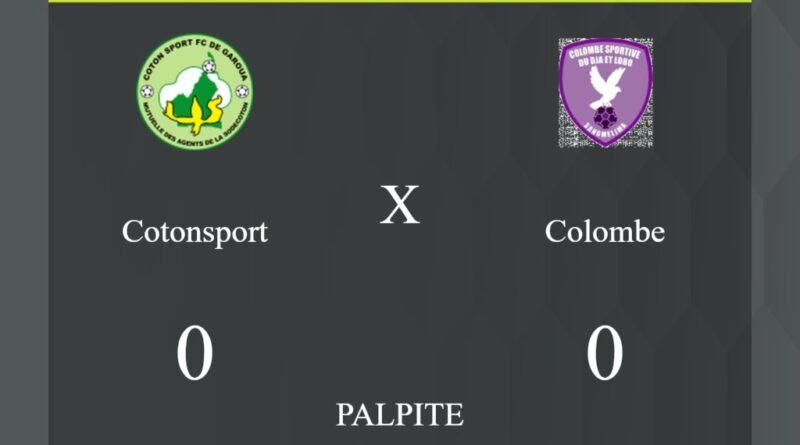 Cotonsport x Colombe palpite: caso empate nesta quarta-feira (20/03/2024) - Jogos de hoje