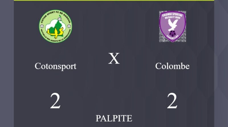 Cotonsport x Colombe palpite: caso empate nesta quinta-feira (28/03/2024) - Jogos de hoje