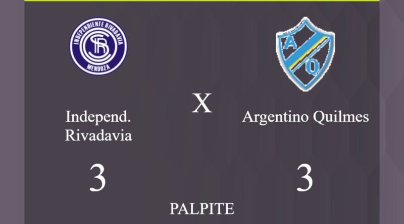 Independ. Rivadavia x Argentino Quilmes palpite: caso empate nesta quarta-feira (27/03/2024) - Jogos de hoje