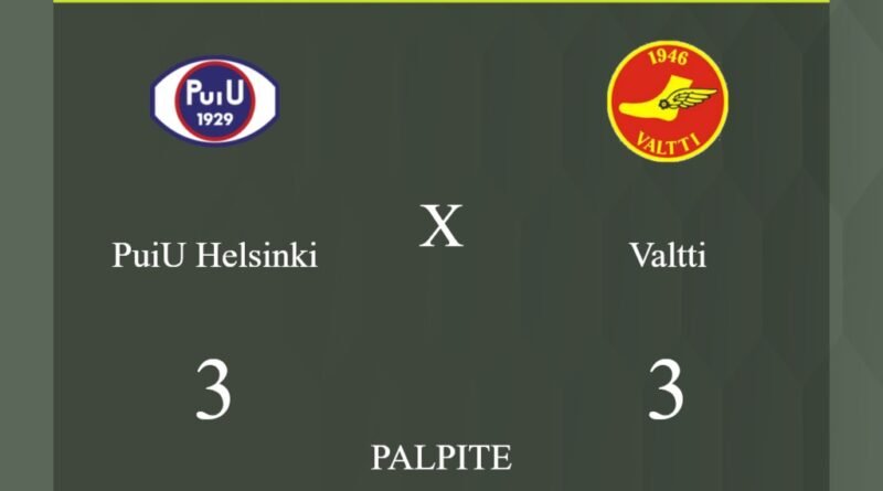 PuiU Helsinki x Valtti palpite: caso empate nesta quinta-feira (28/03/2024) - Jogos de hoje