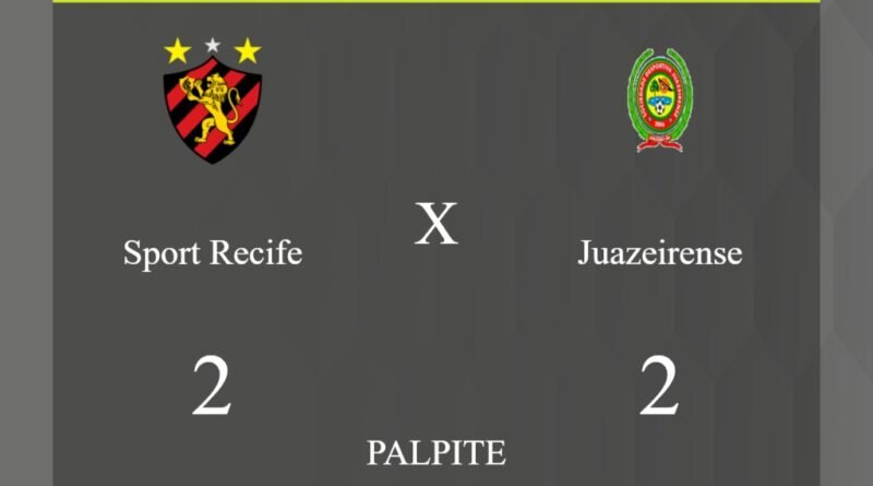 Sport Recife x Juazeirense palpite: caso empate nesta quarta-feira (27/03/2024) - Jogos de hoje