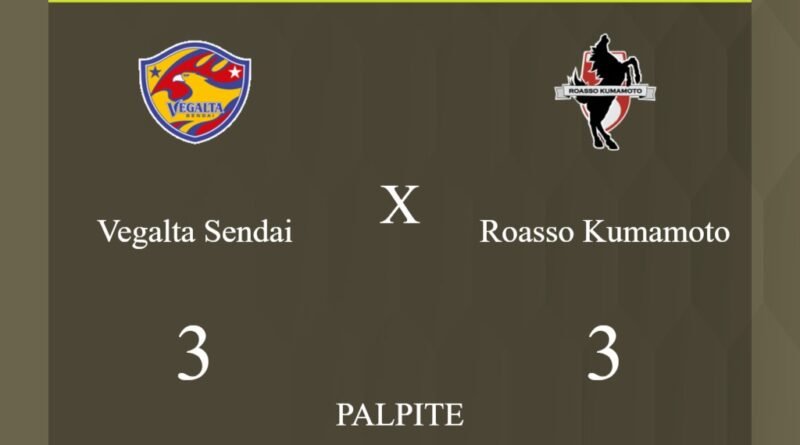 Vegalta Sendai x Roasso Kumamoto palpite: caso empate nesta quarta-feira (20/03/2024) - Jogos de hoje