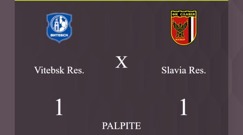 Vitebsk Res. x Slavia Res. palpite: caso empate nesta quinta-feira (28/03/2024) - Jogos de hoje