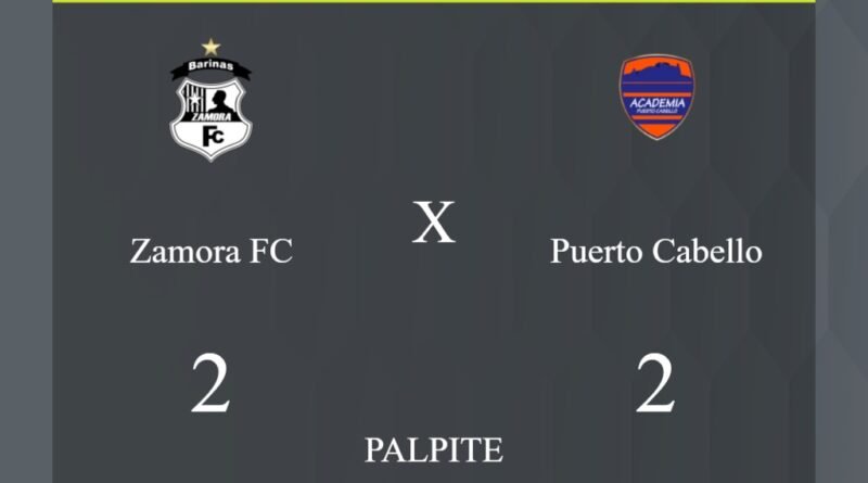 Zamora FC x Puerto Cabello palpite: caso empate nesta quarta-feira (20/03/2024) - Jogos de hoje