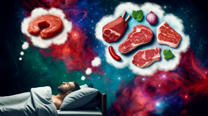 sonhar com carne vermelha